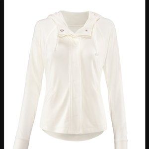 CAbi White Hooded Sweatshirt